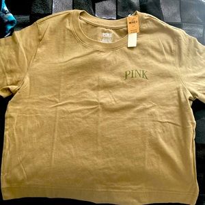 VS pink active shirt crop Olive
